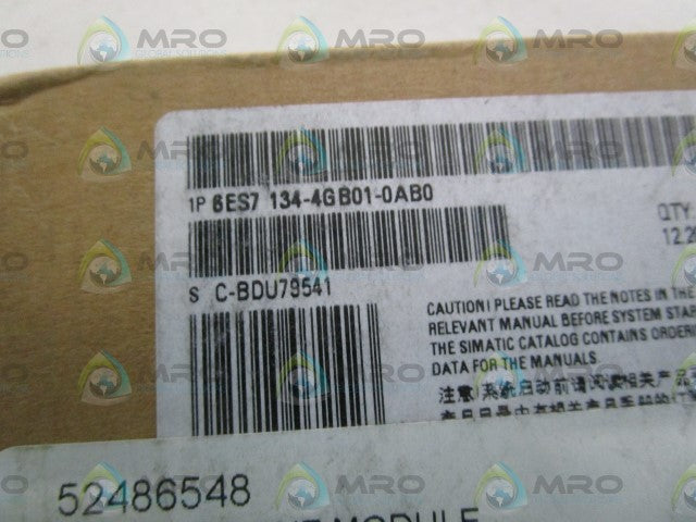 SIEMENS MODULE 6ES7 134-4GB01-0AB0 *FACTORY SEALED*
