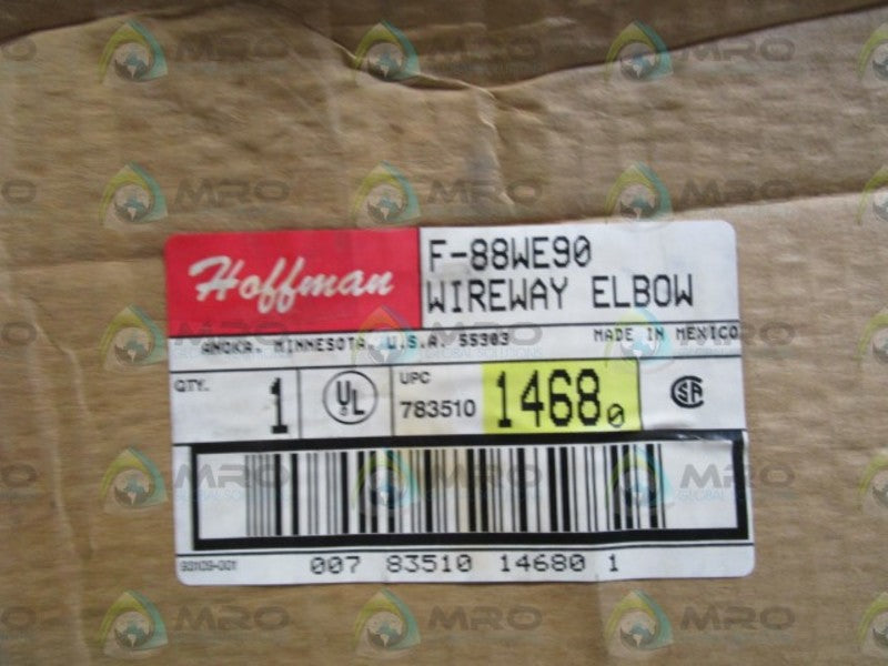 HOFFMAN WIREWAY ELBOW F-88WE90 *NEW IN BOX*