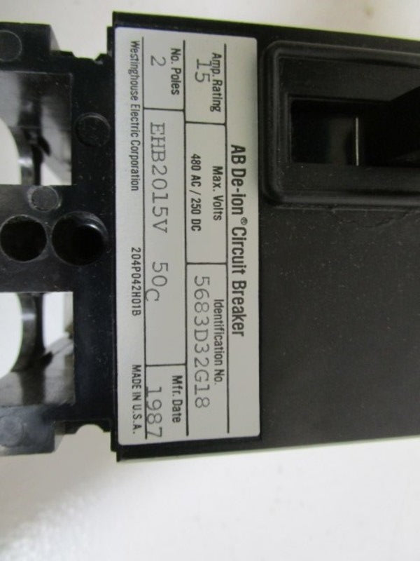 WESTINGHOUSE CIRCUIT BREAKER EHB2015V *NEW IN BOX*