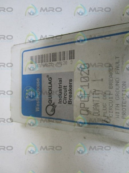 WESTINGHOUSE CIRCUIT BREAKER QPGF1020 *NEW IN BOX*