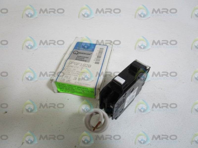 WESTINGHOUSE CIRCUIT BREAKER QPGF1020 *NEW IN BOX*