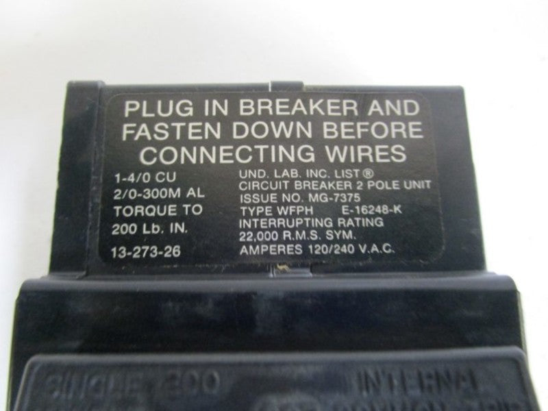 WESTINGHOUSE CIRCUIT BREAKER WFPH2200 *NEW IN BOX*