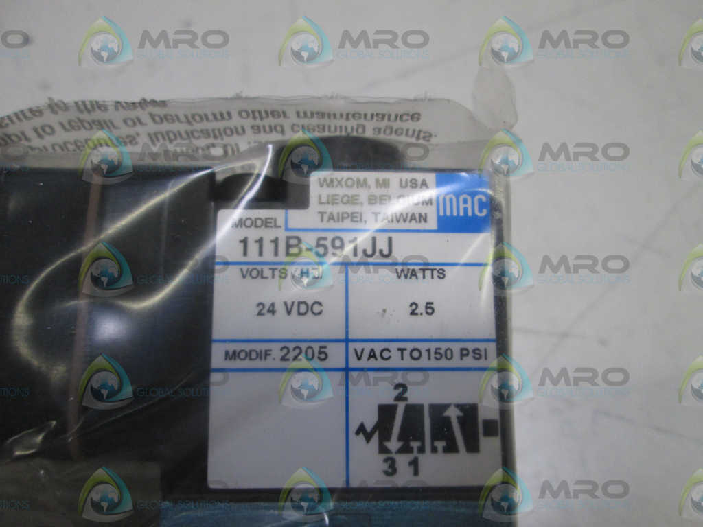 MAC VALVE 111B-591JJ *NEW IN BOX*