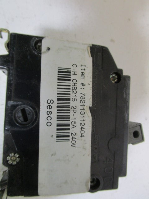LOT OF 4 CUTLER HAMMER CIRCUIT BREAKER CHB215 *USED*