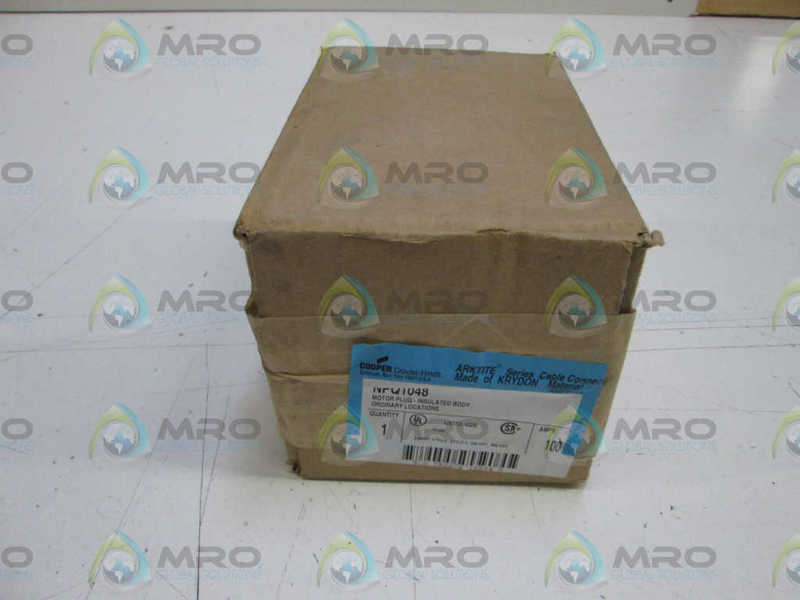 CROUSE-HINDS MOTOR PLUG- INSULATED BODY NPQ1048 * FACTORY SEALED *