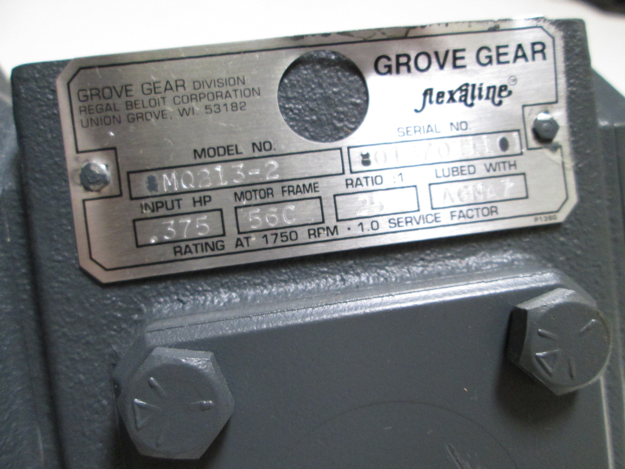 GROVE GEAR SPEED REDUCER BMQ213-2 *NEW NO BOX*