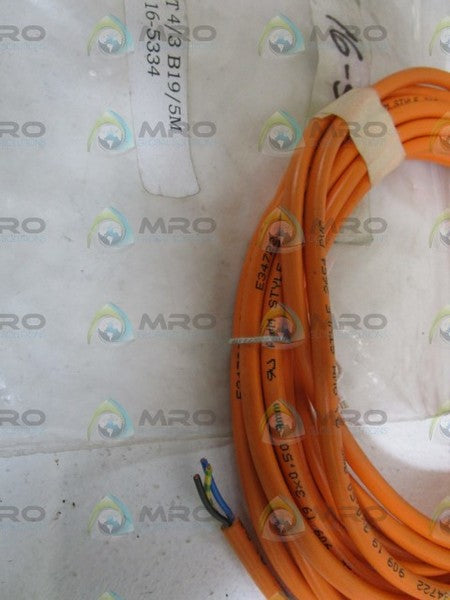 LUMBERG CABLE RKWT 4/3 B19/5M *USED*