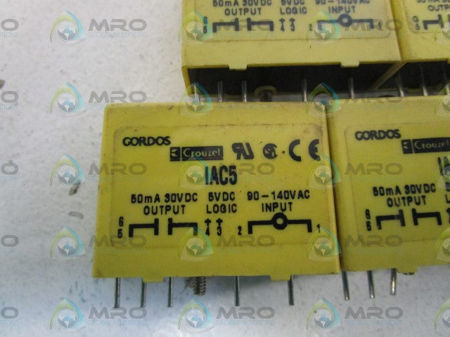 LOT OF 7 GORDOS INPUT RELAY MODULE IAC5 *USED*