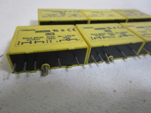 LOT OF 7 GORDOS INPUT RELAY MODULE IAC5 *USED*