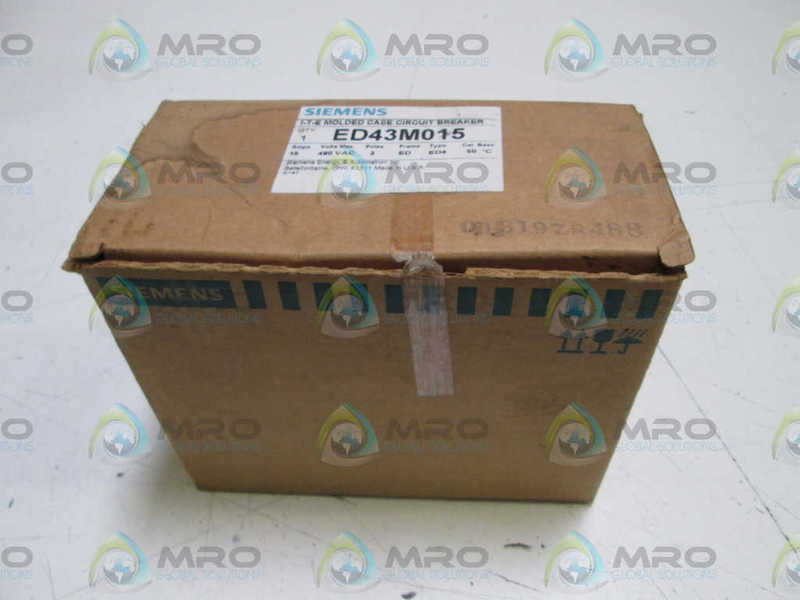 SIEMENS CIRCUIT BREAKER ED43M015 *NEW IN BOX*