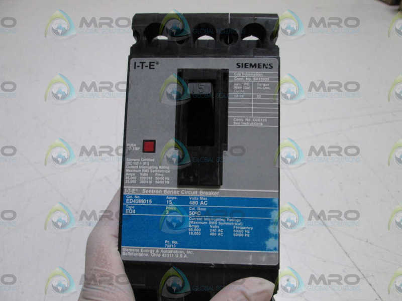 SIEMENS CIRCUIT BREAKER ED43M015 *NEW IN BOX*