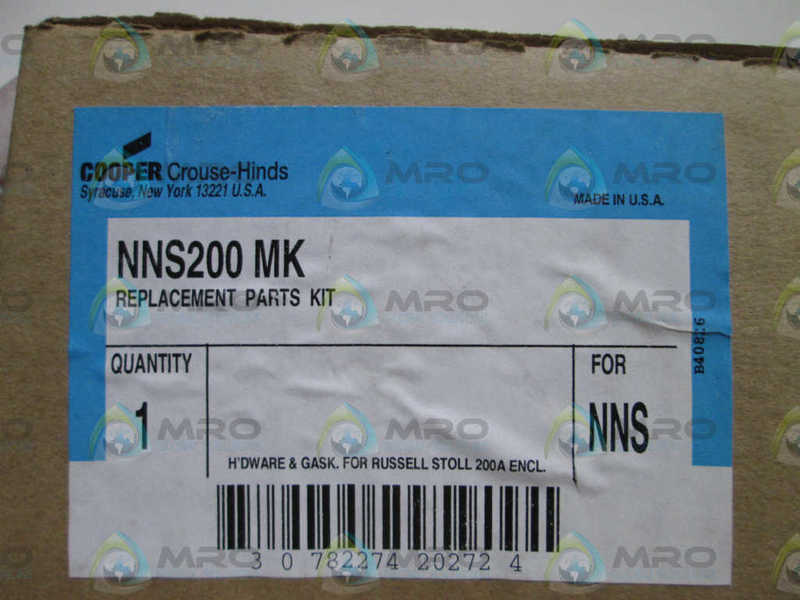CROUSE-HINDS REPLACEMENT PARTS KIT NNS200 MK  NSMP