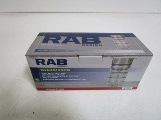 RAB CEILING MOUNT DVAKS100CG *NEW IN BOX*