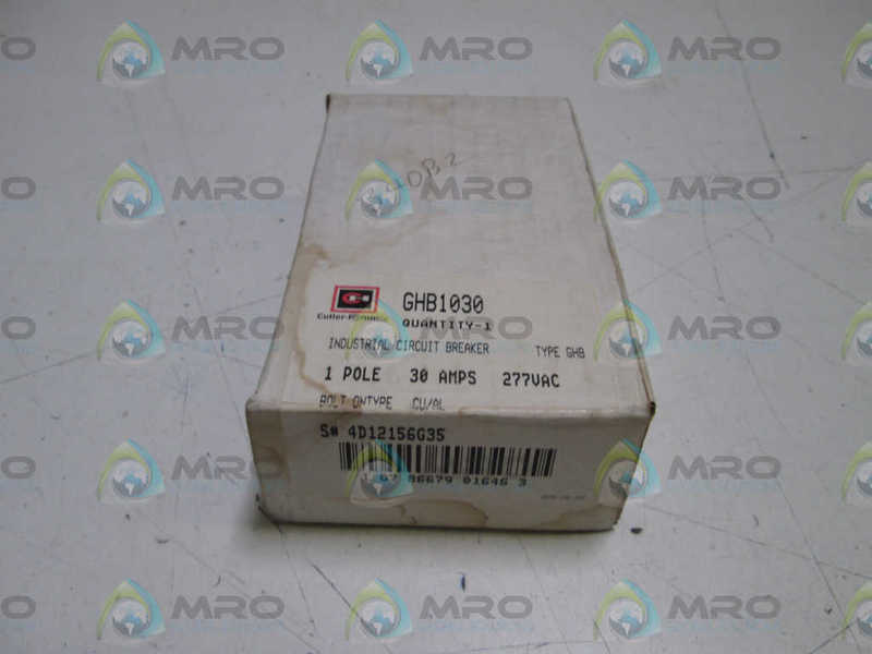 CUTLER HAMMER GHB1030 CIRCUIT BREAKER * NEW IN BOX *