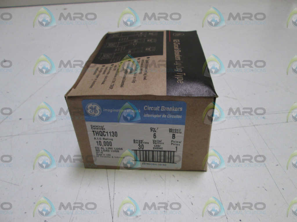 LOT OF 6 GENERAL ELECTRIC CIRCUIT BREAKER THQC1130 *NEW IN BOX*