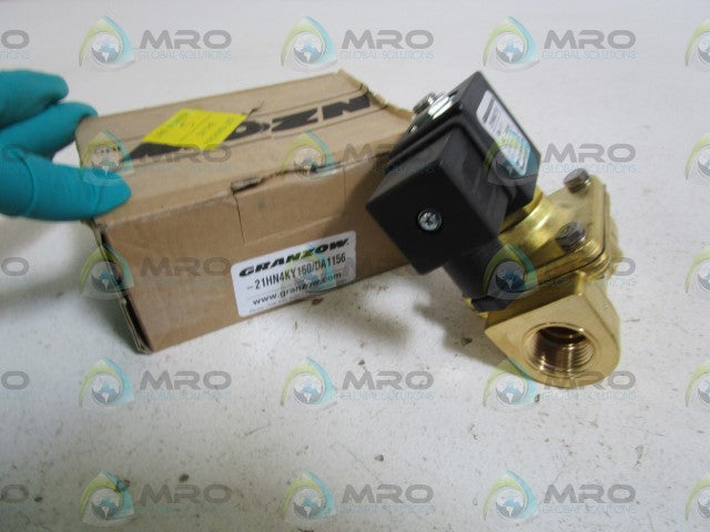 GRANZOW 1/2" SOLENOID VALVE 21HN4KY160/DA1156 *NEW IN BOX*