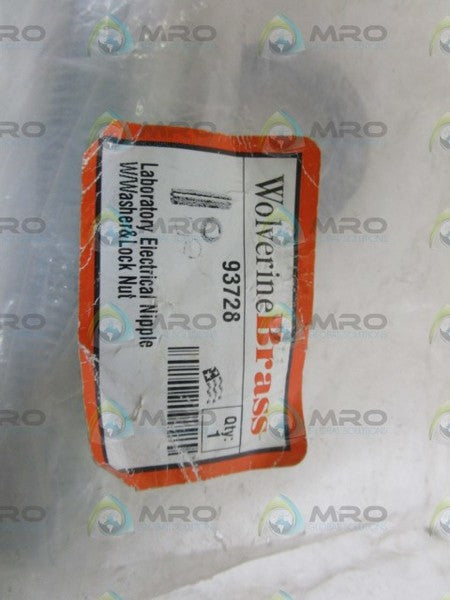 INDUSTRIAL MRO ELECTRICAL NIPPLE 93728 *NEW IN FACTORY BAG*