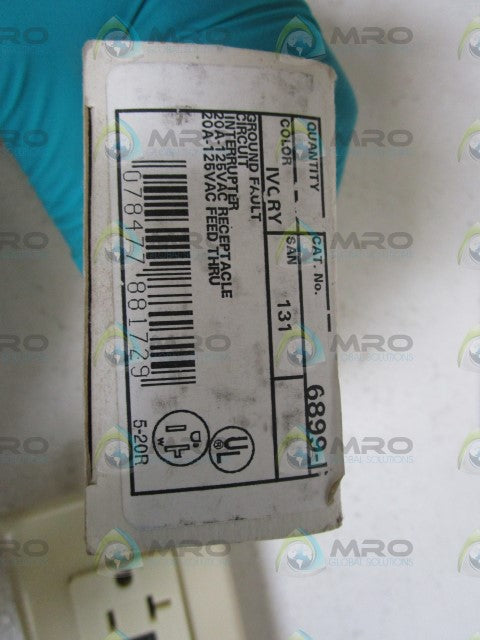 LOT OF 4 LEVITON GROUND FAULT CIRCUIT INTERRUPTER 6899-I *NEW IN BOX*
