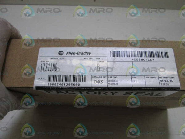 ALLEN BRADLEY 1771-IND SER. B INPUT MODULE DATE: 2006  NSFS