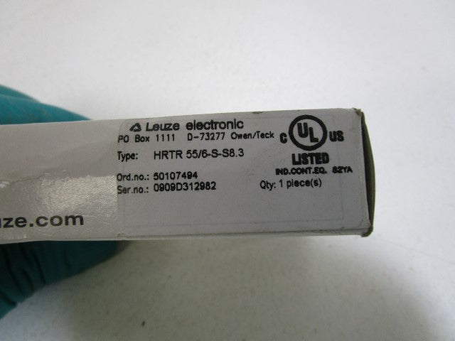 LEUZE ELECTRONIC PHOTOELECTRIC SENSOR HRTR 55/6-S-S8.3 *NEW IN BOX*