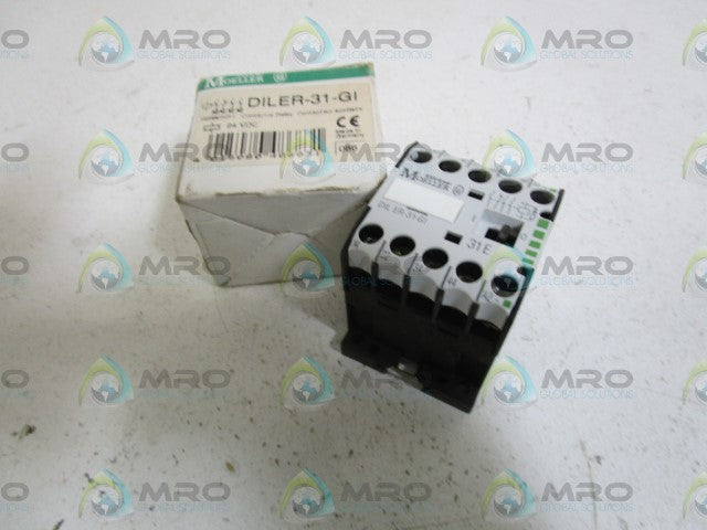 KLOCKNER MOELLER DILER-31-GI CONTACTOR RELAY 24VDC *NEW IN BOX*