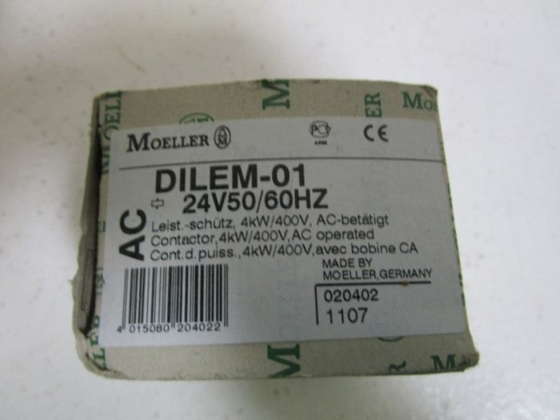 KLOCKNER MOELLER CONTACTOR 24V DILEM-01 *NEW IN BOX *