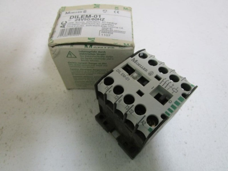 KLOCKNER MOELLER CONTACTOR 24V DILEM-01 *NEW IN BOX *