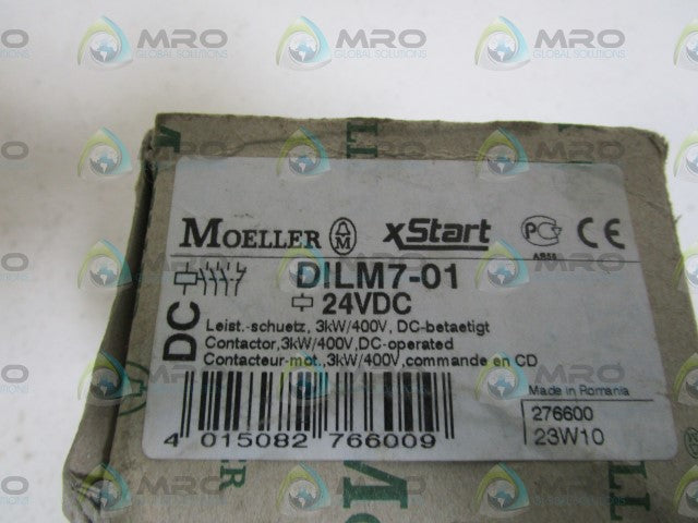 KLOCKNER MOELLER CONTACTOR 24VDC DILM7-01 *NEW IN BOX*