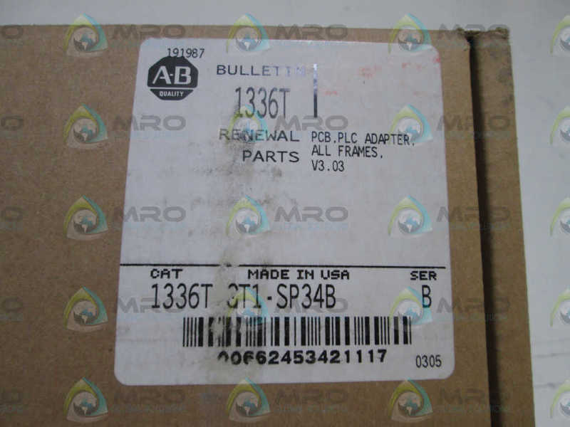 ALLEN BRADLEY CONTROL BOARD DRIVE 1336T-GT1-SP34B SER. B  NSMP