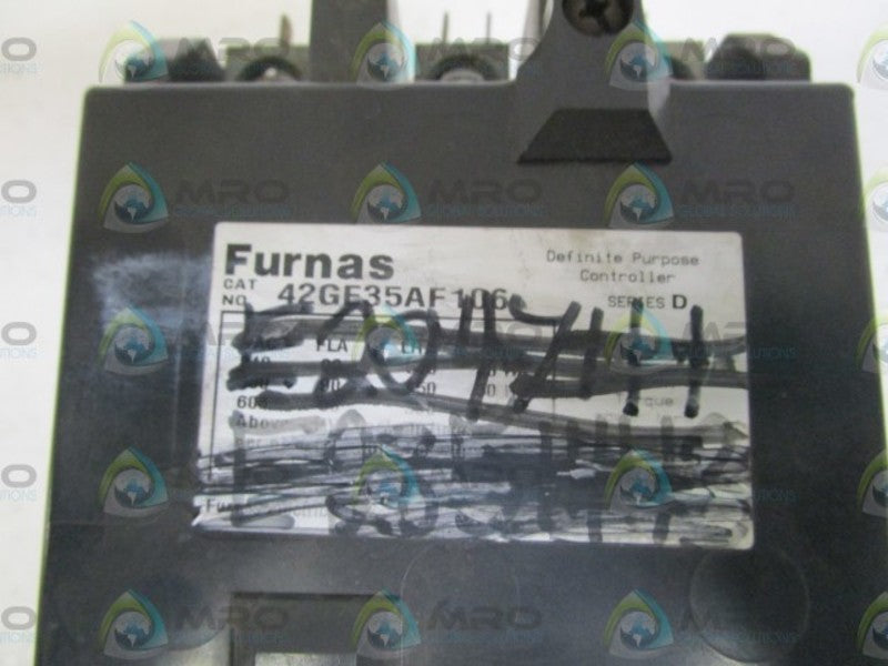FURNAS CONTACTOR 42GE35AF106 SER. D *USED*