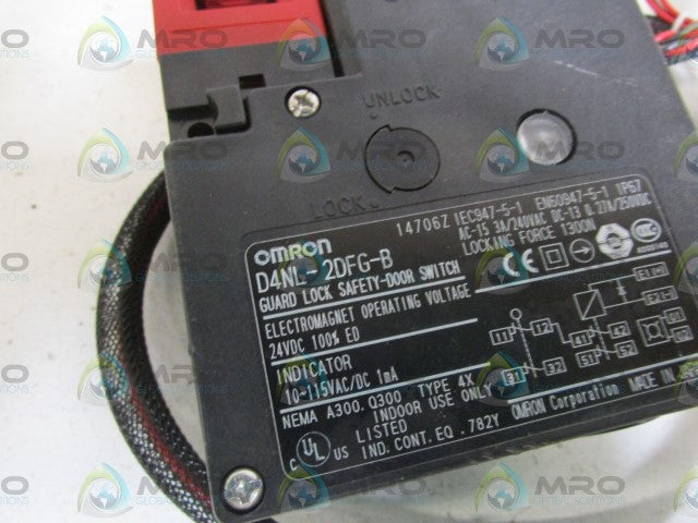OMRON SAFETY-DOOR SWITCH D4NL-2DFG-B *USED*