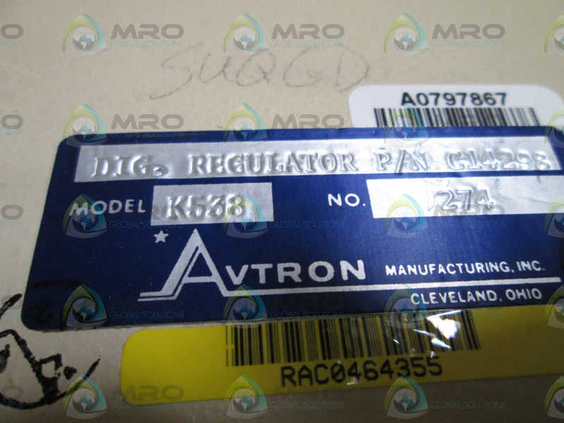 AVTRON DIGITAL REGULATOR C14298  UNMP
