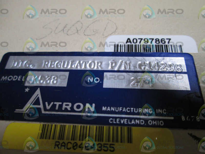AVTRON DIGITAL REGULATOR C14298  UNMP