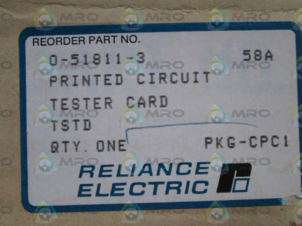RELIANCE ELECTRIC PC BOARD 0-51811-3 (REMANUFACTURED)