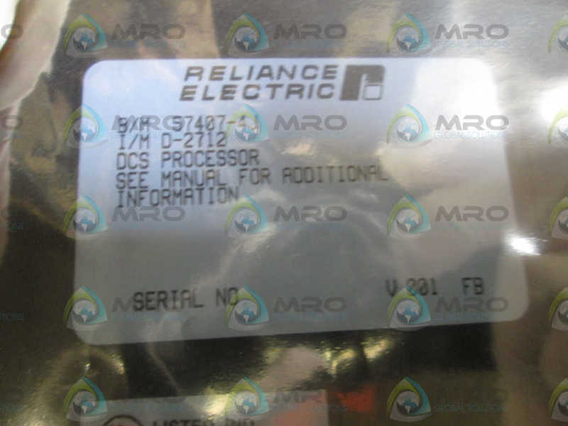 RELIANCE ELECTRIC 57407-4J PROCESSOR MODULE (REMANUFACTURED)
