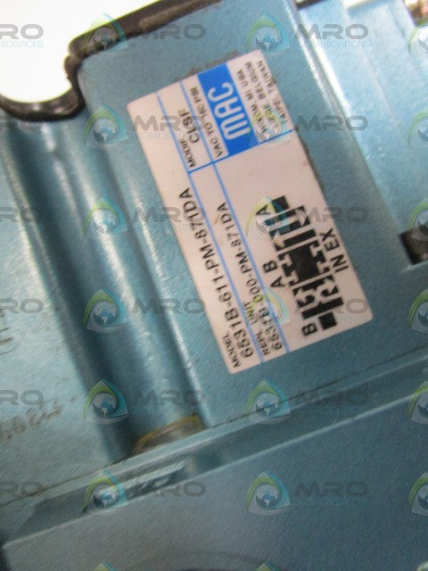 MAC VALVE 6531B-611-PM-871DA *NEW IN BOX*