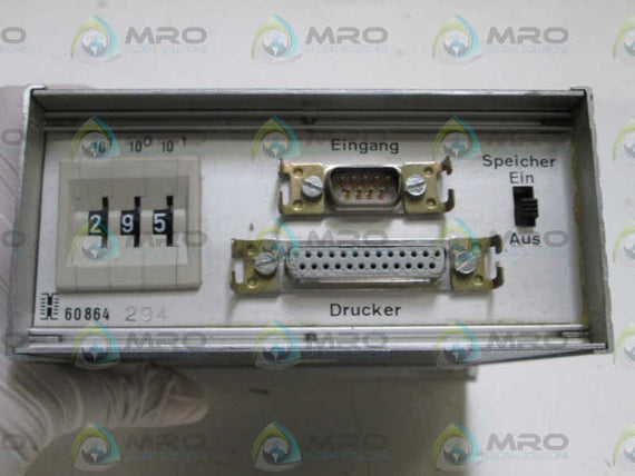 HEINEN DIGITAL COUNTER 60864/GSM-WA *USED*