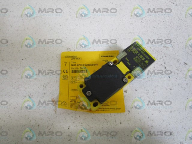TURCK PROXIMITY SENSOR Ni35-CP40-FDZ30X2/S10 *NEW NO BOX*