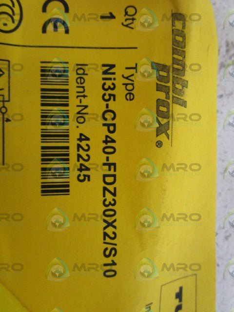 TURCK PROXIMITY SENSOR Ni35-CP40-FDZ30X2/S10 *NEW NO BOX*