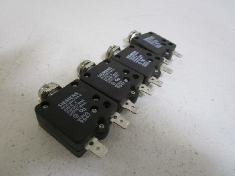 LOT OF 4 SIEMENS CIRCUIT BREAKER 6AMPS W58-XB1A4A-6 *USED*