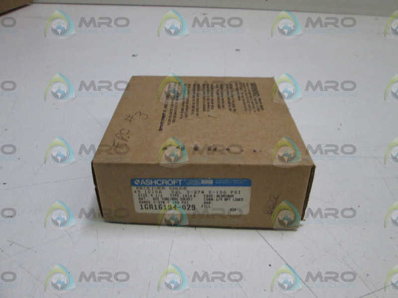ASHCROFT 451010A02L-3-27#0-100# PRESSURE GAUGE 3-27PSI 0-100PSI  NSMP