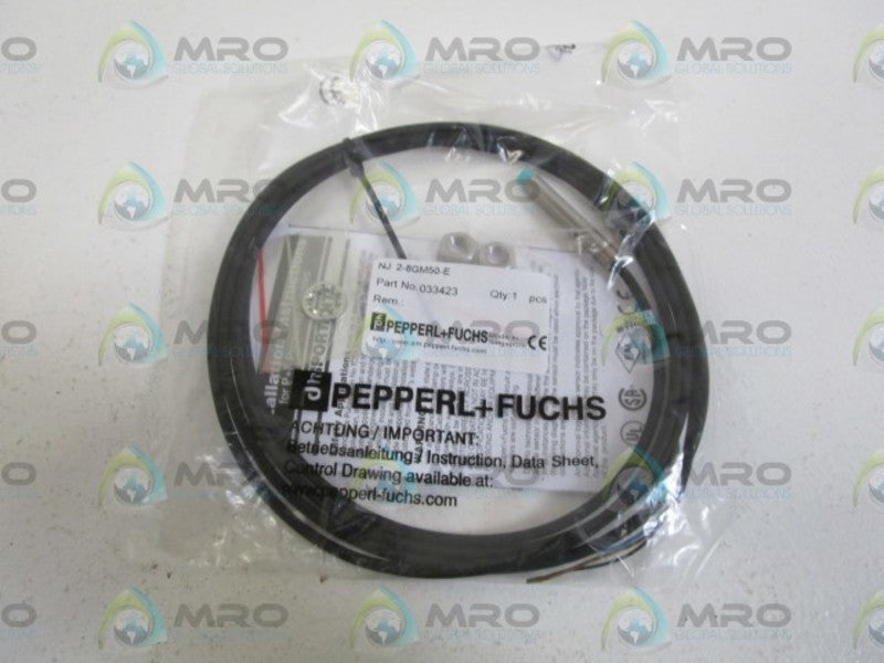 PEPPERL+FUCHS NJ2-8GM50-E 033423 *NEW IN FACTORY BAG*