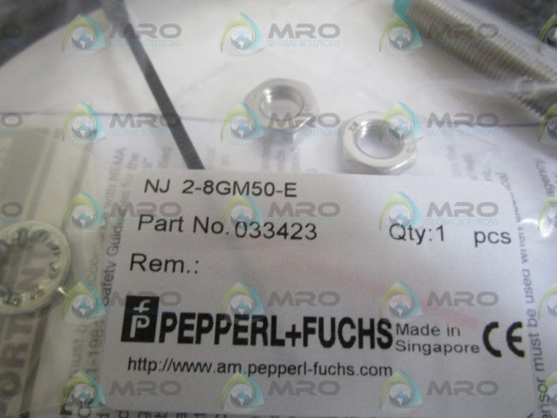 PEPPERL+FUCHS NJ2-8GM50-E 033423 *NEW IN FACTORY BAG*