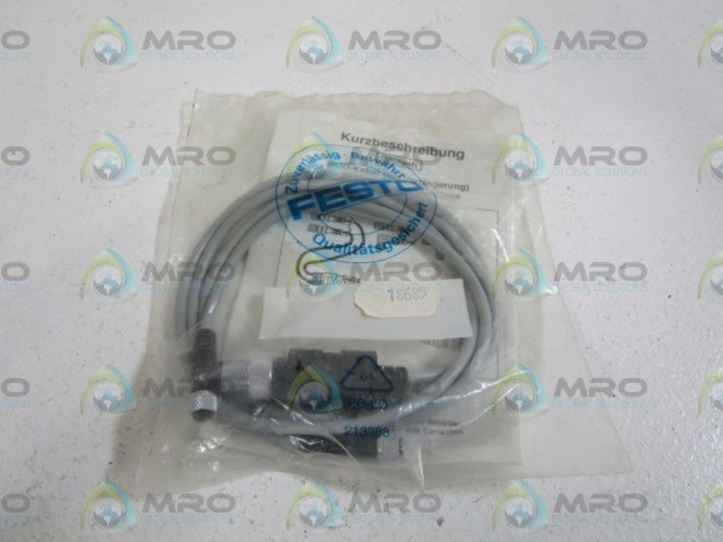 FESTO CABLE (18685) KM12-DUO-M8-GDGD * NEW IN FACTORY BAG *