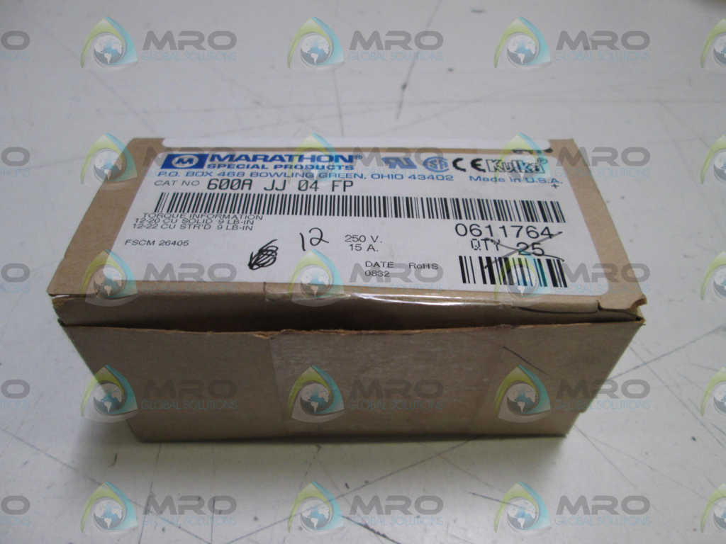 LOT OF 12 MARATHON TERMINAL STRIPS 600A JJ 04 FP *NEW IN BOX*