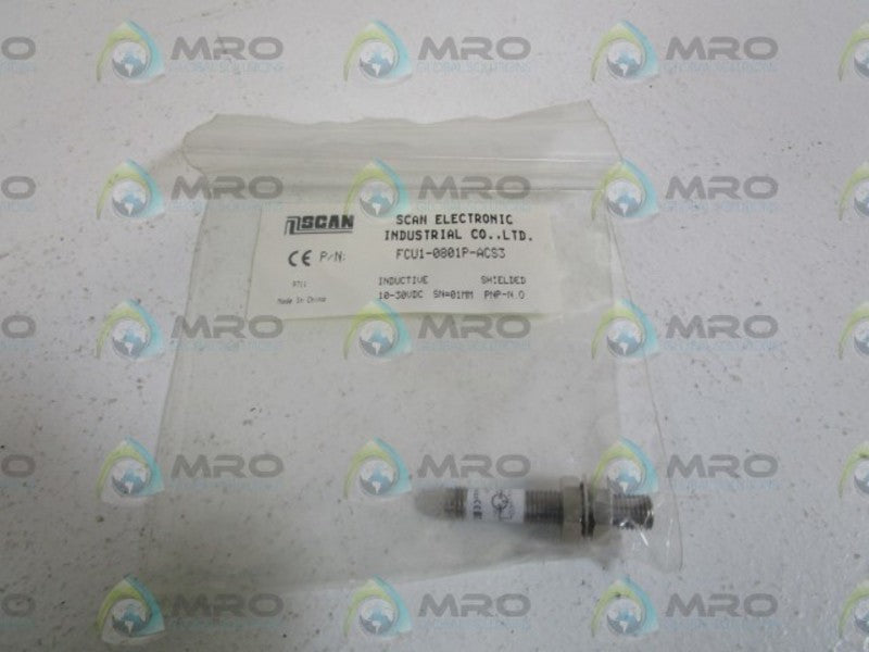 SCAN INDUCTIVE PROXIMITY SENSOR FCU1-0801P-ACS3 *NEW IN BAG*