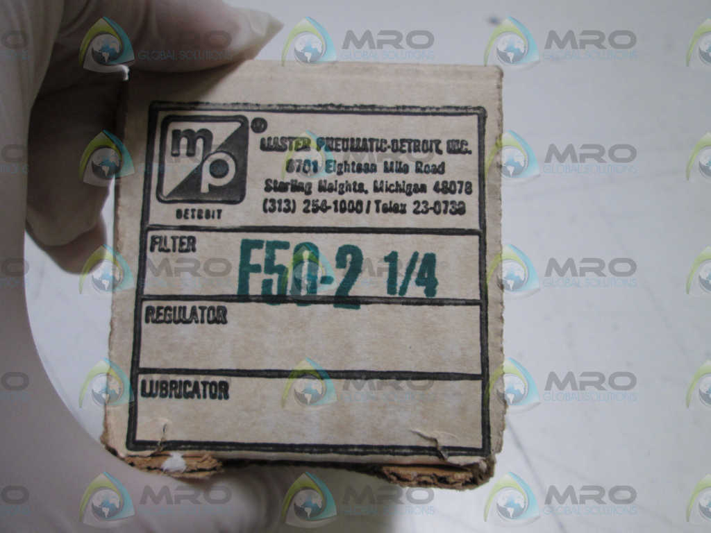 MASTER PNEUMATIC REGULATOR  1/4" FILTER f50-2*NEW IN BOX*