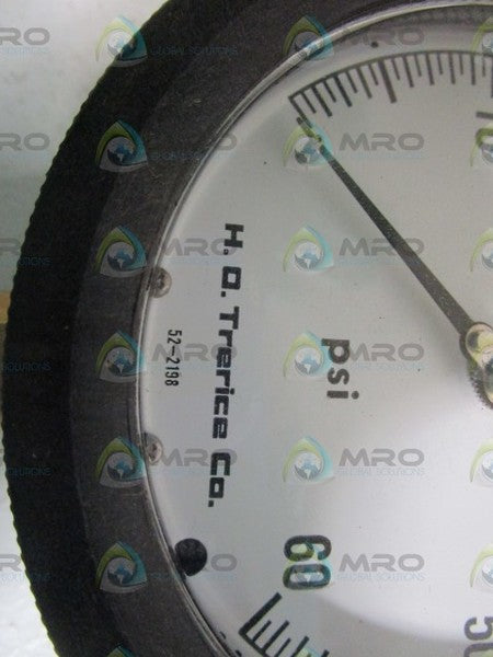 TRERICE PRESSURE GAUGE 0-60PSI 52-2198 *NEW NO BOX*