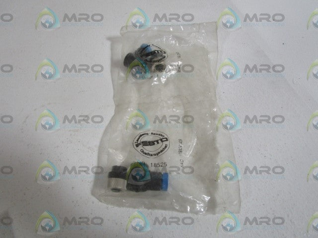 LOT OF 2 FESTO PLUG SOCKET 18525 *NEW IN FACTORY BAG*