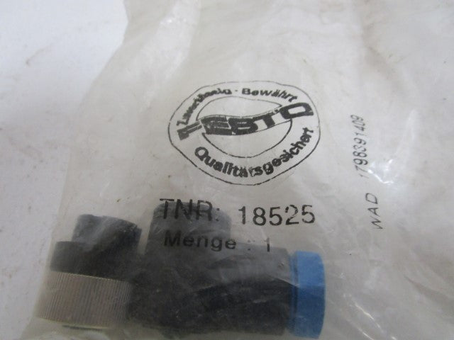 LOT OF 2 FESTO PLUG SOCKET 18525 *NEW IN FACTORY BAG*